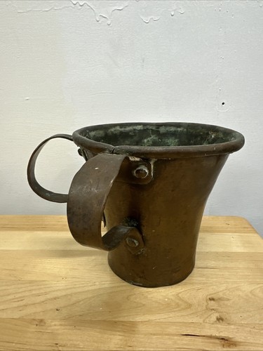 Antico tazza birra rame - antico, due