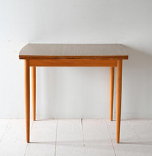 MidCentury Tavolo in teak e formica con allunghe, design scandi vintage anni '50