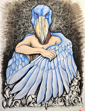 Disegno surrealismo paura - disegno, "paura