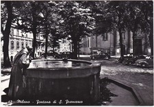 MILANO - FONTANA DI S. FRANCESCO - AUTO D'EPOCA -88797-