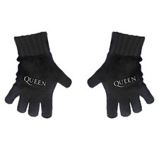 Guanti in maglia con logo