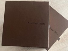 Louis Vuitton coppia scatole rigide con sacchetti in cotone