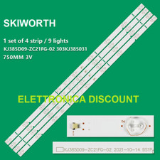 KIT 4 BARRE STRIP 9 LED TV