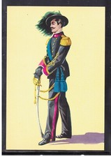 Cartolina Museo Storico dei Bersaglieri Grande Uniforme Ufficiale 1870 K1095