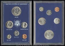 STATI UNITI 1971 1972 - SERIE DI 6 MONETE DAL 1 CENT AL DOLLARO EISENHOWER