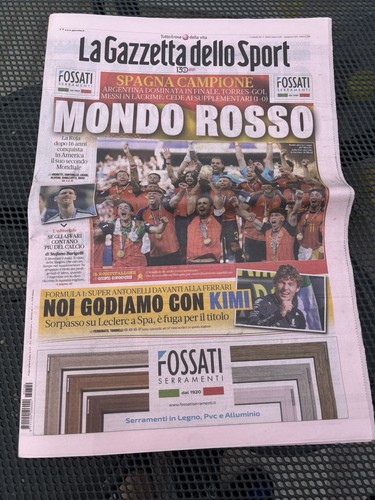 Giornale calcio luglio - giornale,
