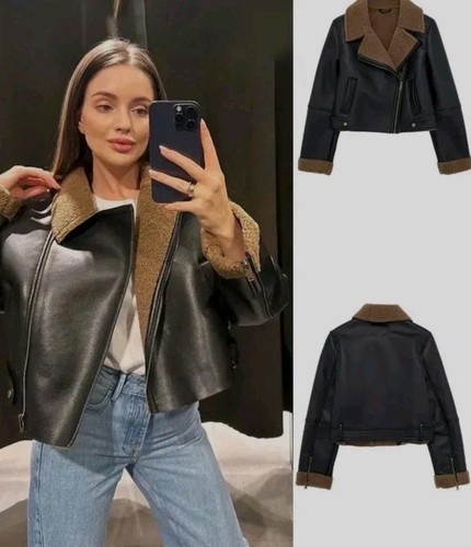 Giacca zara marrone nero - marrone, corta