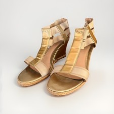 Sandali con zeppa fendi taglia - zeppa,