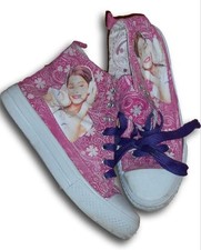 Scarpe sneaker alte gomma tela Disney Violetta bimba bambina numero 36