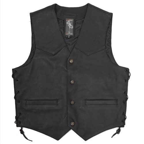 Gilet pelle classico lacci - classico,