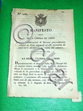 Decreti Regno Sardegna Torino Manifesto Dritti Doganali Salnitro 1839
