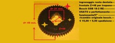 ricambio trapano bosch GSB 18-2  RE: ingranaggio ruota dentata frontale, z=48 