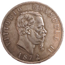 Vittorio Emanuele II° 5 Lire