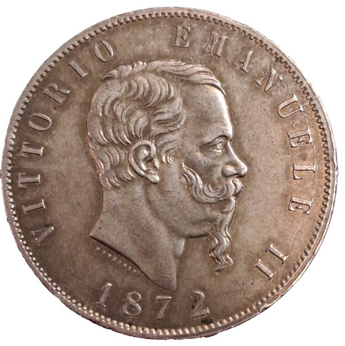 Vittorio emanuele 5 lire - vittorio, ii°