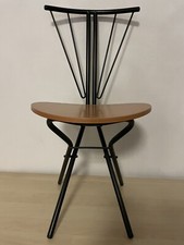 Sedia La Palma nera/frassino.Richiudibile Anni ‘80. Nuova