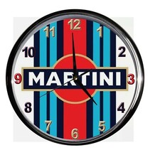 orologio NUOVO da parete MARTINI  moto biker automobili 