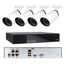 KIT PoE NVR 4 canali 5MP con 4