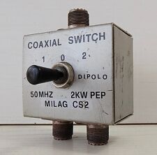 SELETTORE CAVO COASSIALE PL CB RADIOAMATORI SWITCHER 50 MHZ 2 KW PEP MILAG CS2