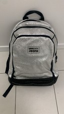 Zaino scuola e tempo libero argentato, Marca: Tinta Unita Jeans