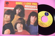 "RAMONES 7"" BABY I LOVE YOU ITALY ORIG 1980 EX++ !!"
