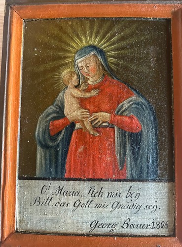 Madonna con gesu bambino - madonna, olio