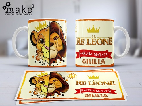 Tazza ceramica re - in, leone