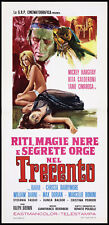 RITI MAGIE NERE E SEGRETE ORGE NEL 300 LOCANDINA HORROR 1971 PLAYBILL POSTER