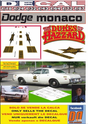 Decal dodge monaco dukes - decal, of
