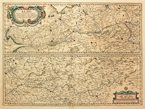 Vecchio poster vintage mappa