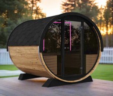 SAUNA FINLANDESE 210X180 CM SKY VIEW  USB PC OZONO BLUETOOTH AROMA LED 6-8 POSTI