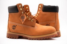 Timberland Premium 6 pollici stivali impermeabili da uomo grano nabuk #10061 8,5