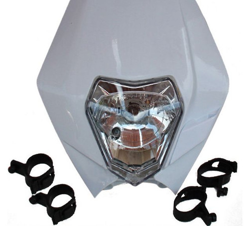 Lampada faro moto - bianca, per