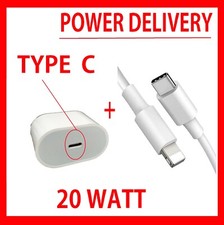 CARICATORE 20 W PER IPHONE 11 12 13 14 CAVO TYPE C RAPIDO CARICABATTERIA MAGSAFE