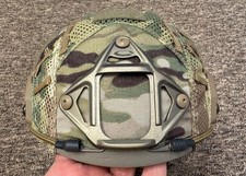 Casco Ops-Core FAST Maritime MT taglio super alto TAN con copertura in rete MultiCam
