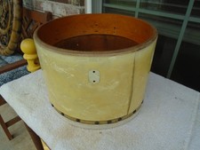 (1) TUNABLE TOM TOM 9x13 BIANCO MARINO BELLISSIMO LEGNO VINTAGE LUDWIG anni 30 40!