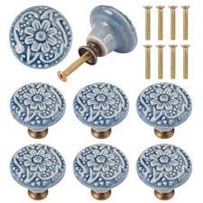 8 Pezzi Pomelli per Mobili Vintage, Pomelli per Mobili Ceramica Vintage (Y4b)