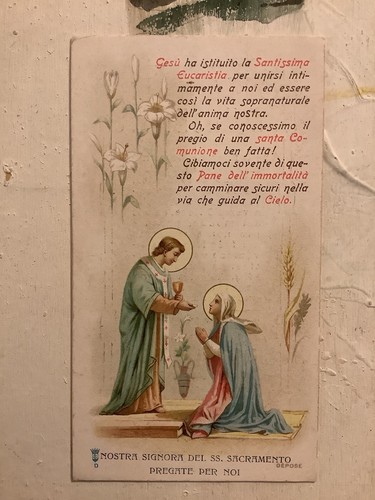 Santino antica cromolitografia