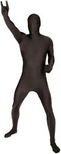 Costume vestito fantasia Halloween seconda pelle nero MSUIT Morphsuit adulto M - XXL