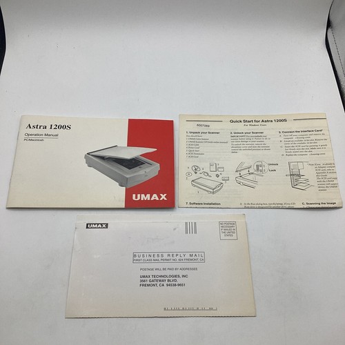 Manuale operativo scanner umax - manuale,
