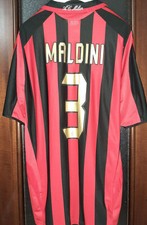 Maglia Milan 2005 2006 Home Maldini #3 Adidas Shirt Originale Opel Zafira Match