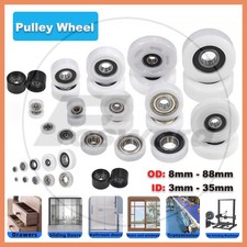 Ruota a rulli in nylon POM cuscinetto in plastica ruota guida CNC cinghia piatta folle Ø3-30 mm