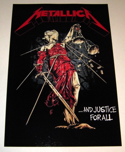 Poster metallica giustizia - poster,