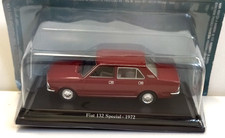 HACHETTE 1:43 AUTO DIE CAST FIAT 132 SPECIAL 1972 ROSSO   ART  RM FIAT 3