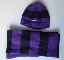 SISLEY completo Cappellino + Sciarpa, bambina/ragazza perfetto pari al nuovo