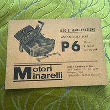 Minarelli motore P6 50 1972 Normale-Export manuale uso manutenzione originale