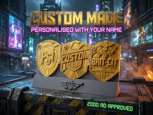 Judge dredd prop badges - judge,