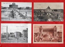 ROMA - LOTTO DI 100 CARTOLINE ANTICHE FORMATO PICCOLO  D'EPOCA -NV -vedi foto