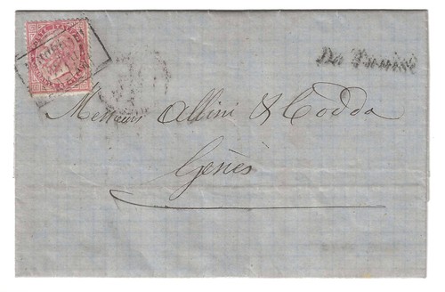 1867 regno busta tunisi - tunisi, a