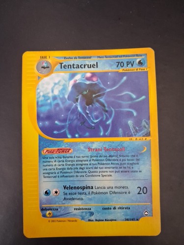 Lotto carte pokemon tentacruel - carte,