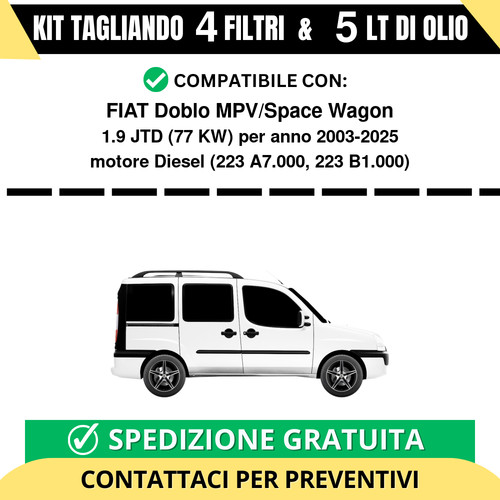 Tagliando per fiat doblo - per,